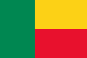ベナンの国旗 紋章 Bonsoir Benin